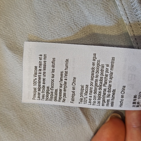 oasis One Sleeve Gray Top - Picture 11 of 11